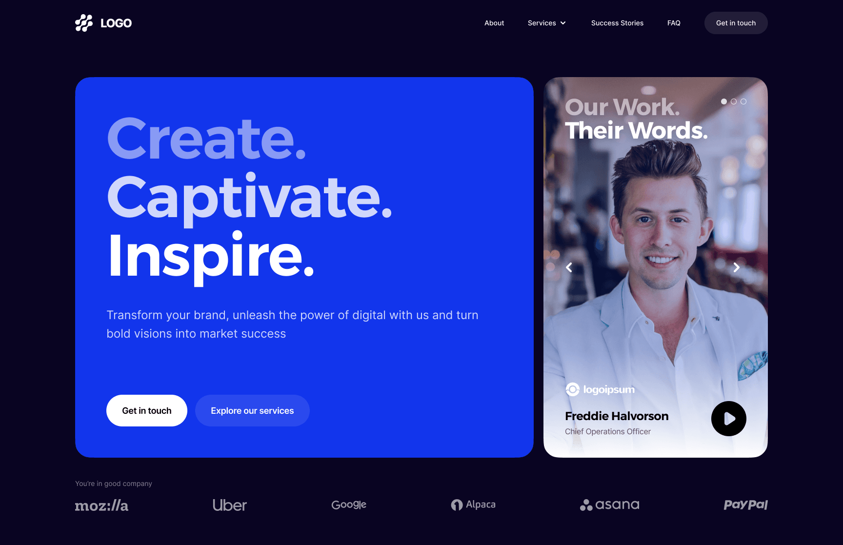 Website template